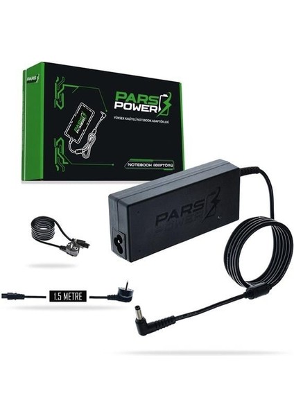 Biosis Pars Power Standart Uç PRS-001 90W 19V 4.74A- 5.5*2.5mm Siyah Adaptör