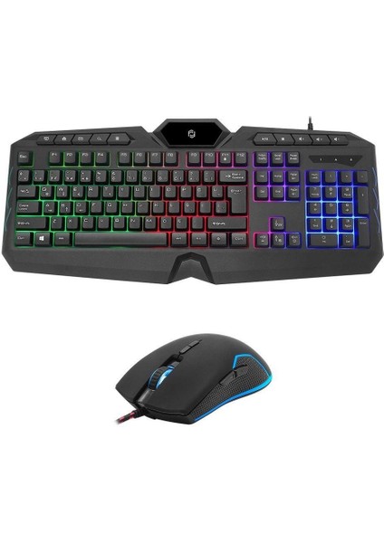 FK-4865QU USB Q Işıklı mm Siyah