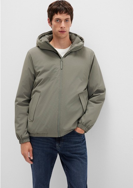 Kapüşonlu Yeşil Mont 0110617-85485