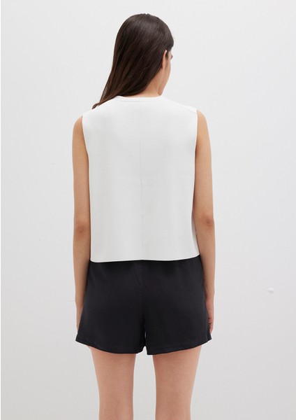 Beyaz Triko Yelek 1710694-620