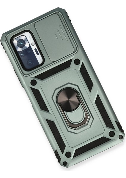 Xmpdby Newface Xiaomi Redmi Note 10 Pro Kılıf Pars Lens Yüzüklü Silikon - Yeşil modelleri