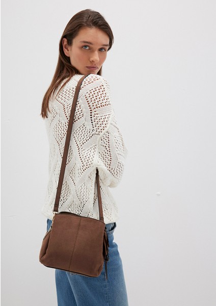 Suni Süet Kahverengi Çapraz Çanta 1913391-80713