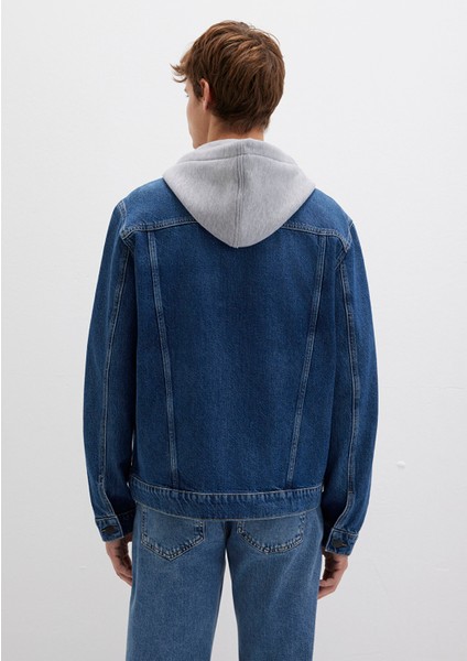 Brandon 90lar Vintage Koyu Mavi Jean Ceket 0112808-90839