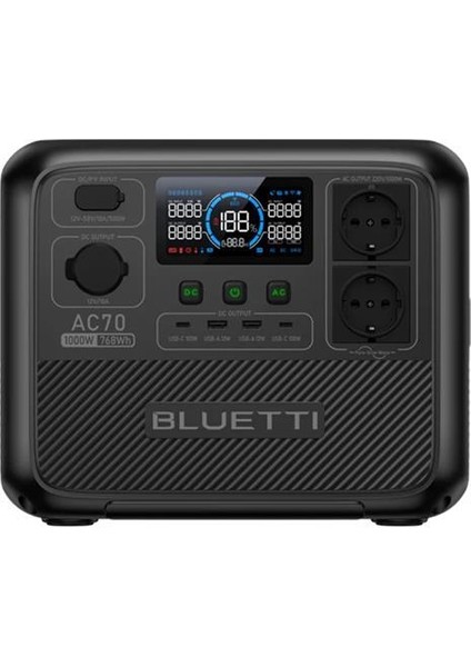 Bluettı AC70P 1000W 768WH Taşınabilir Güç Istasyonu fırsatları