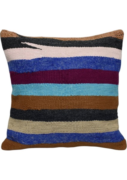 Yeni El Dokuma Dekoratif Kilim Kırlent Yastık Kılıfı 6450
