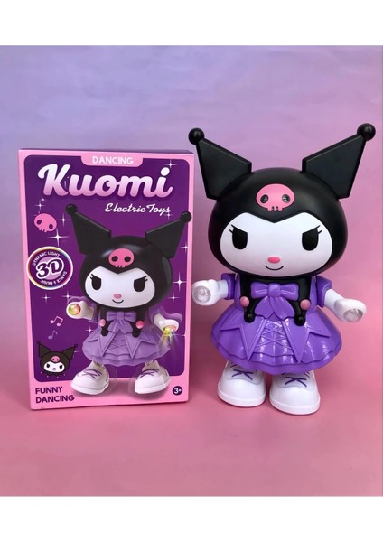 3D Disko Işıklı ve Müzikli Dans Eden Kuromi Elektronik Robot Oyuncak 24 Cm. fiyatları
