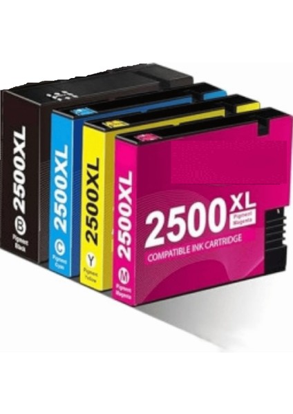 Maxıfy MB5050 Yazıcı Uyumlu Çipli Muadil Kartuş Seti Pgı 2500XL