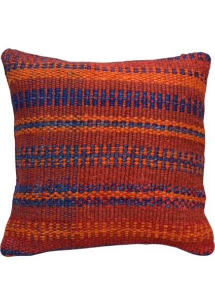 Yeni El Dokuma Dekoratif Kilim Kırlent Yastık Kılıfı 6453