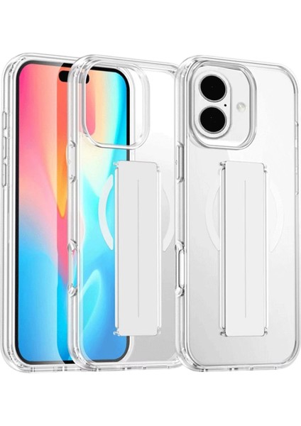 Xmpdby Joko Iphone 16 Kılıf Alfa Magsafe Standlı Kapak - Şeffaf