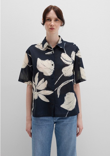 Baskılı Siyah Gömlek 1211187-90716