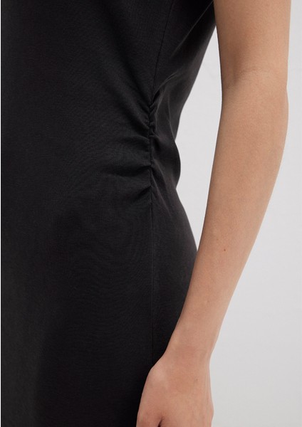 Siyah Midi Elbise 1310776-900