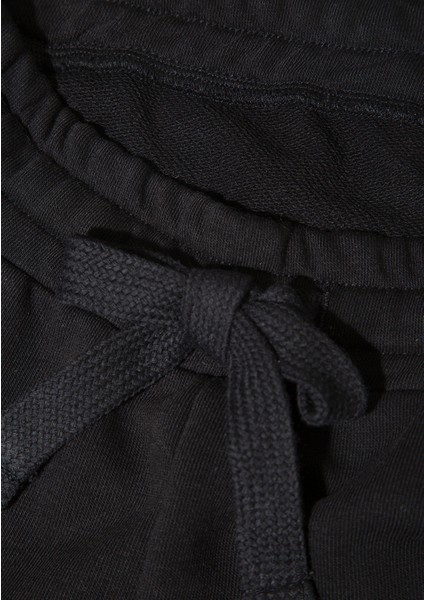 Geniş Paça Siyah Basic Eşofman Altı 1011057-900