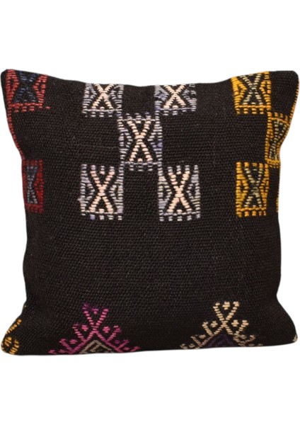 El Dokuma Kilim Kırlent Yastık Kılıfı 0207 - Yeni - Çok Renkli