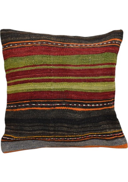 El Dokuma Kilim Kırlent Yastık Kılıfı 0203 - Yeni - Çok Renkli
