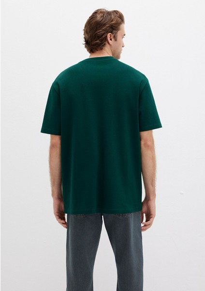 Mavi Logo Baskılı Yeşil Tişört 0613250-71929