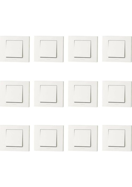 Grano Beyaz Anahtar+ Çerçeve Dhil