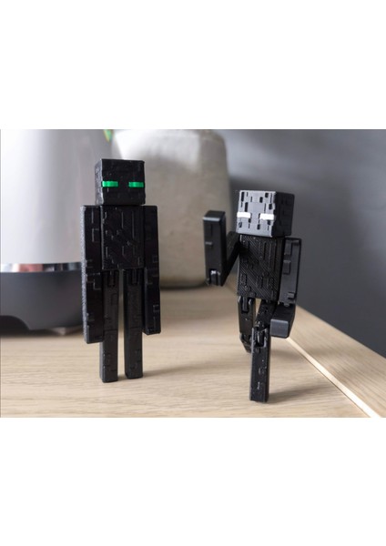 Minecraft Enderman & Wither Skeleton 2’li Figür Seti - Hareketli 3D Baskı Oyuncak