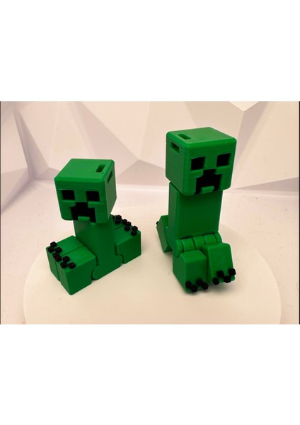 Minecraft Creeper Figür – Eklemli Ayaklı Model | 1 Adet 3D Baskı Oyuncak modelleri