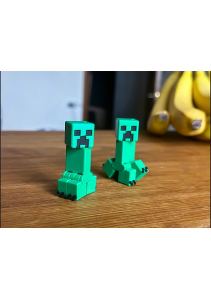 Minecraft Creeper Figür – Eklemli Ayaklı Model | 1 Adet 3D Baskı Oyuncak fırsatları