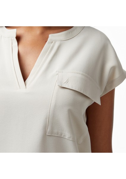 Kadın Bej Relaxed Fit Gömlek 55W090T.1AS indirimleri