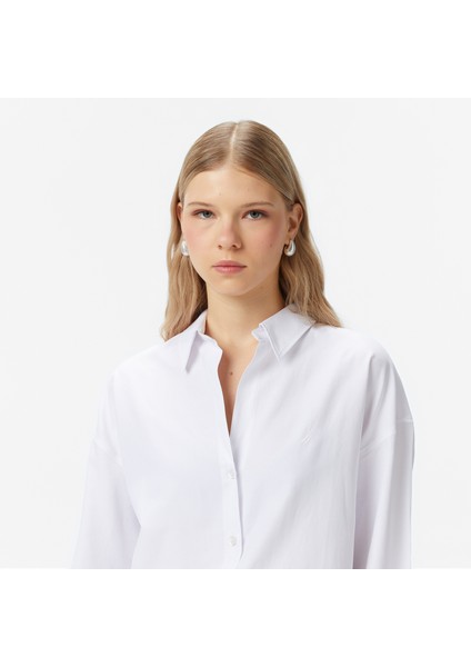 Kadın Beyaz Oversize Gömlek 57W220T.1BW fırsatları