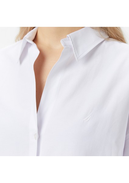 Kadın Beyaz Oversize Gömlek 57W220T.1BW indirimleri