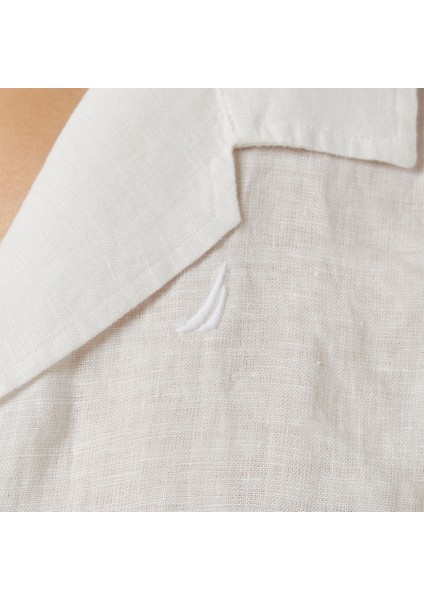Kadın Beyaz Regular Fit Keten Gömlek 55W052T.1BW indirimleri