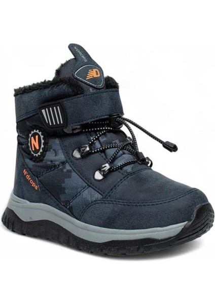 Kürklü Erkek Çocuk Bot Lacivert