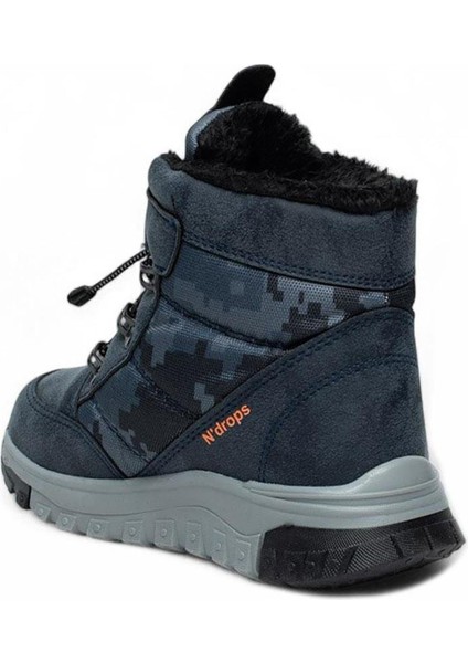 Kürklü Erkek Çocuk Bot Lacivert modelleri