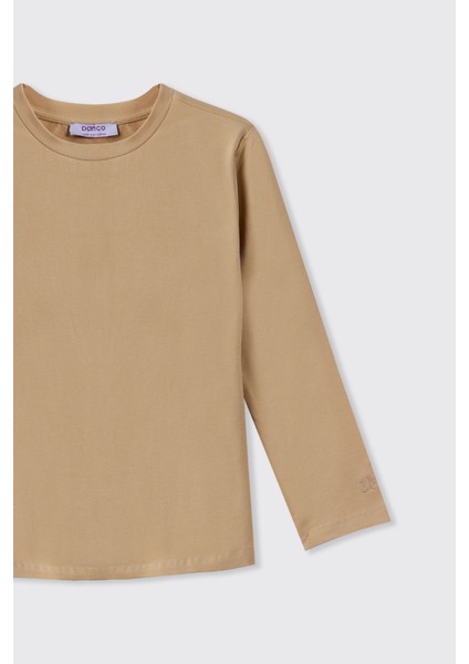 Kız Çocuk Uzun Kollu Bej Tişört fiyatları