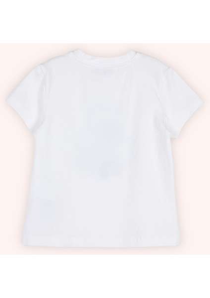 Kız Bebek Nakışlı Beyaz Tişört modelleri
