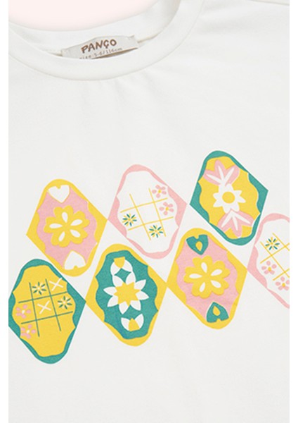 Kız Çocuk Baskılı Sarı Tişört fırsatları