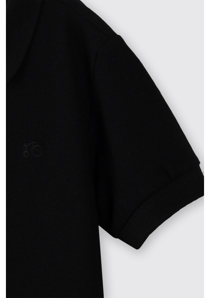 Erkek Çocuk Siyah Polo Yaka Tişört fiyatları