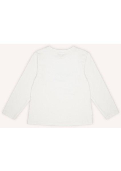 Kız Çocuk Uzun Kollu Ekru Tişört fırsatları
