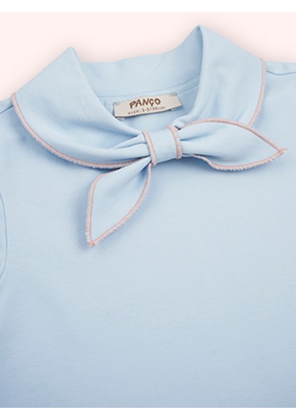 Kız Bebek Kısa Kollu Mavi Tişört fiyatları