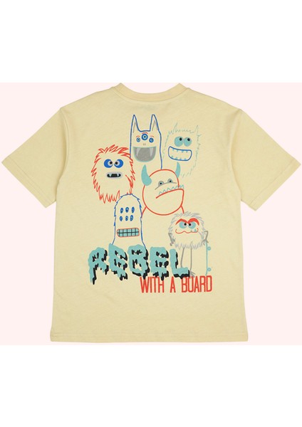 Erkek Çocuk Baskılı Detaylı Sarı Tişört fiyatları