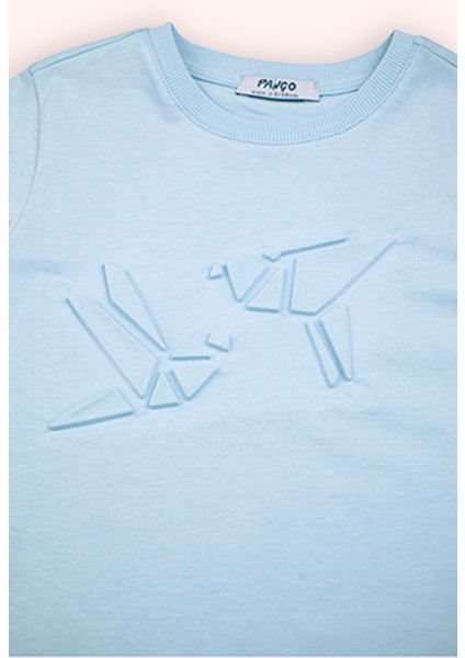 Erkek Bebek Kısa Kollu Mavi Tişört fiyatları