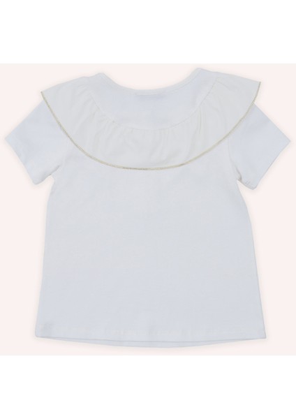 Kız Bebek Gold Detaylı Ekru Tişört fiyatları