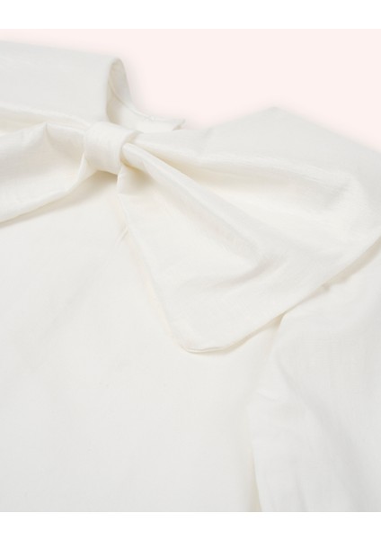 Kız Bebek Fiyonk Detaylı Beyaz Bluz fiyatları