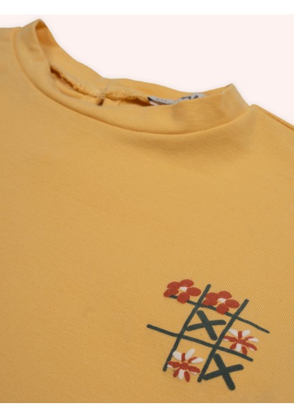 Kız Bebek Baskılı Sarı Tişört modelleri