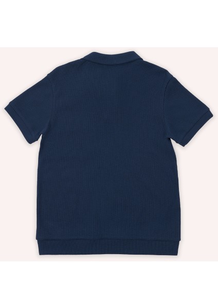 Erkek Çocuk Kısa Kollu Lacivert Polo Yaka Tişört fiyatları