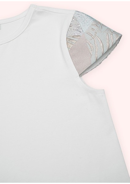 Kız Çocuk Yumuşak Dokulu Ekru Tişört fiyatları