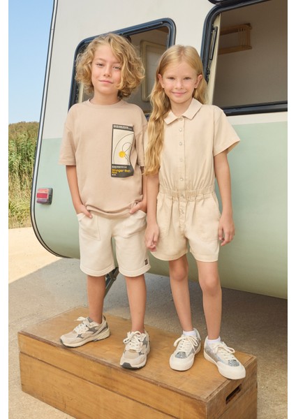 Erkek Çocuk Kısa Kollu Vizon Tişört fiyatları