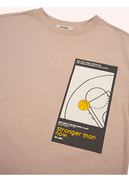 Erkek Çocuk Kısa Kollu Vizon Tişört fırsatları