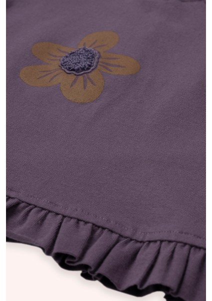 Kız Bebek Uzun Kollu Mor Tişört modelleri