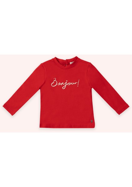 Kız Bebek Kırmızı Tişört