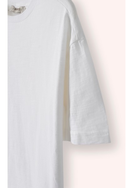 Erkek Çocuk Bisiklet Yakalı Arkası Baskı Detaylı Kısa Kollu Ekru Tişört fiyatları