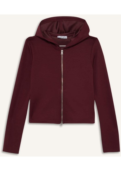 Slim Fit Dar Kesim Kapüşonlu Modal HIRKA F7651AX25AU