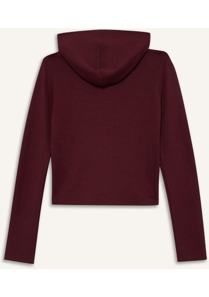 Slim Fit Dar Kesim Kapüşonlu Modal HIRKA F7651AX25AU modelleri