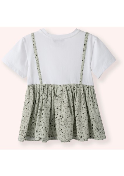 Kız Çocuk Kısa Kollu Ekru Tişört modelleri